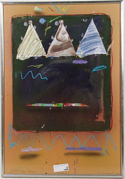 HAVARD, JAMES, blandteknik på papp-pannå. Sign och dat - 74.