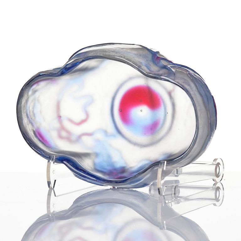 Emile Gallé, an Art Nouveau cameo glass vase and a fire-poilshed cameo glass bowl, Nancy, France.