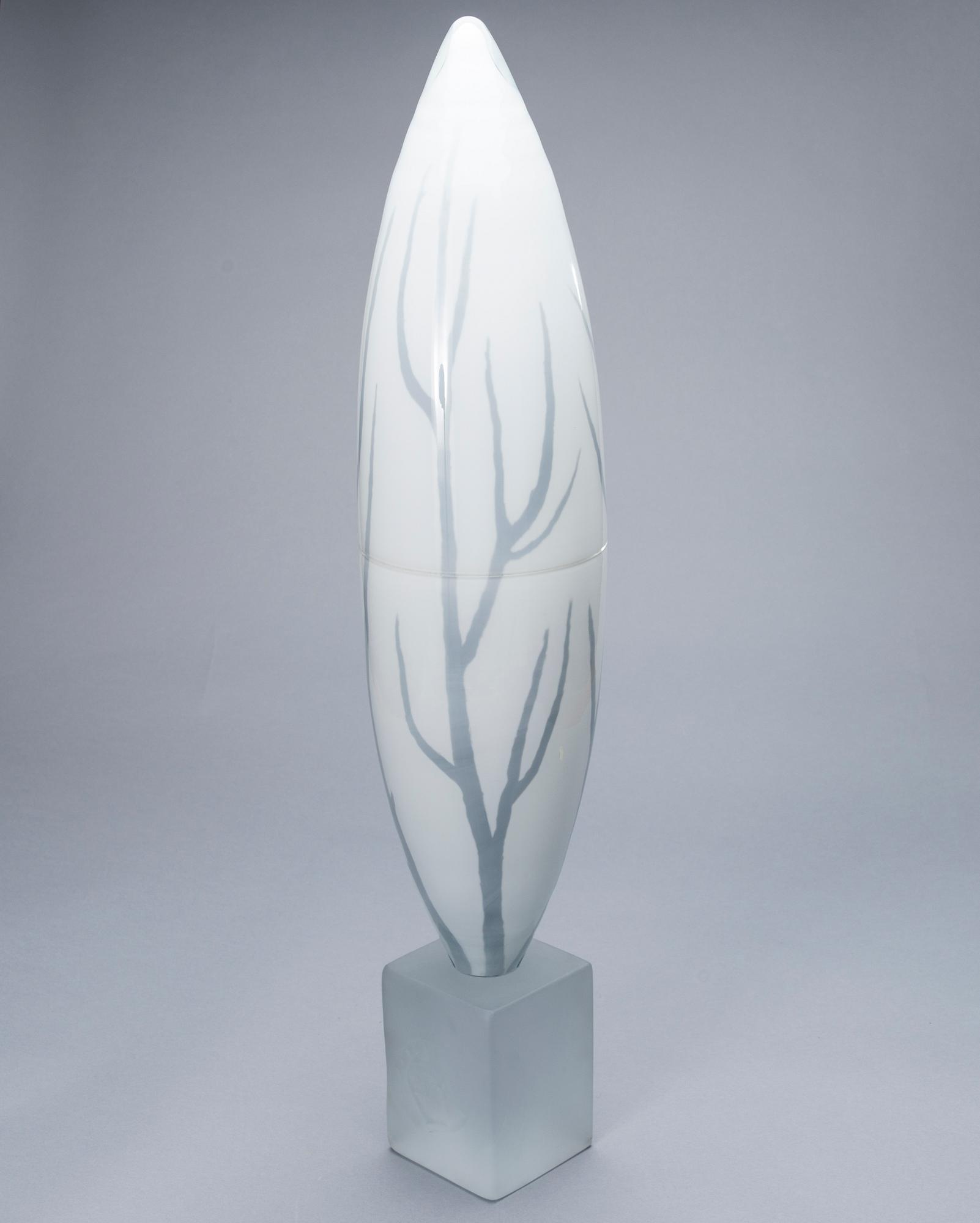 TARU SYRJÄNEN, GLASS SCULPTURE. Kasvu (Growth). Signed Taru Syrjänen 2011.