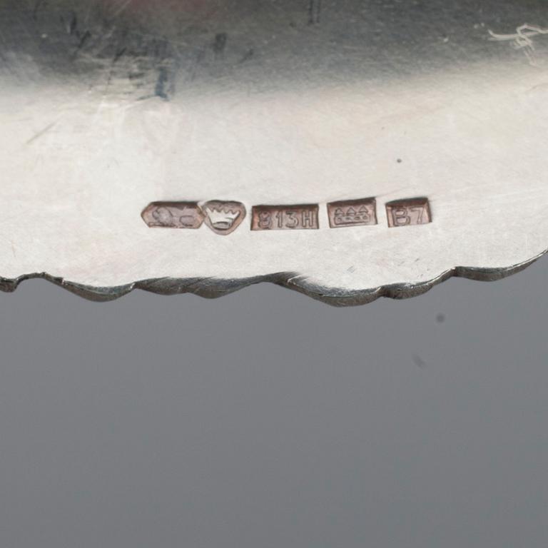 BRICKA, silver, Kultakeskus, Tavastehus 1955. Vikt 362 g.