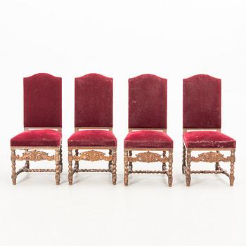 Dining group 11 pcs Baroque style 1920s/30s Almgren & Plynning Helsingborg.