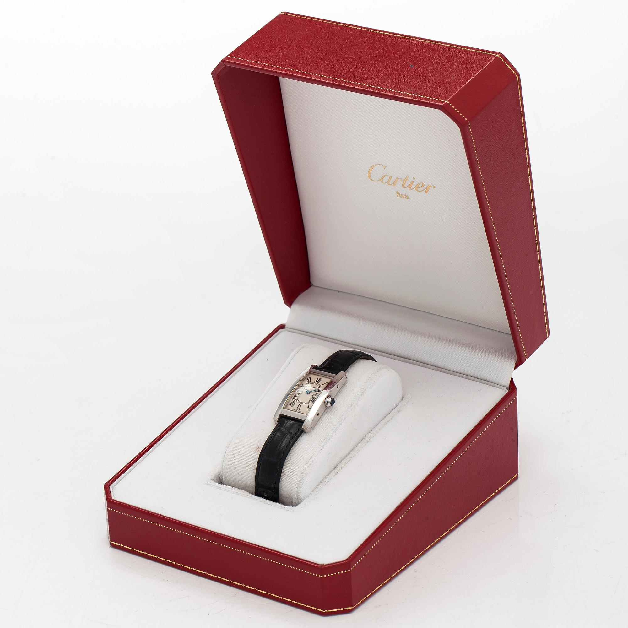 Cartier, Tank Américaine, armbandsur, 19 x 27,5 (35) mm.