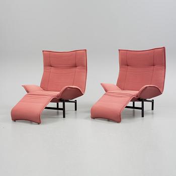 FÅTÖLJER, ett par, "Veranda", Vico Magistretti, Cassina, formgivna 1983.
