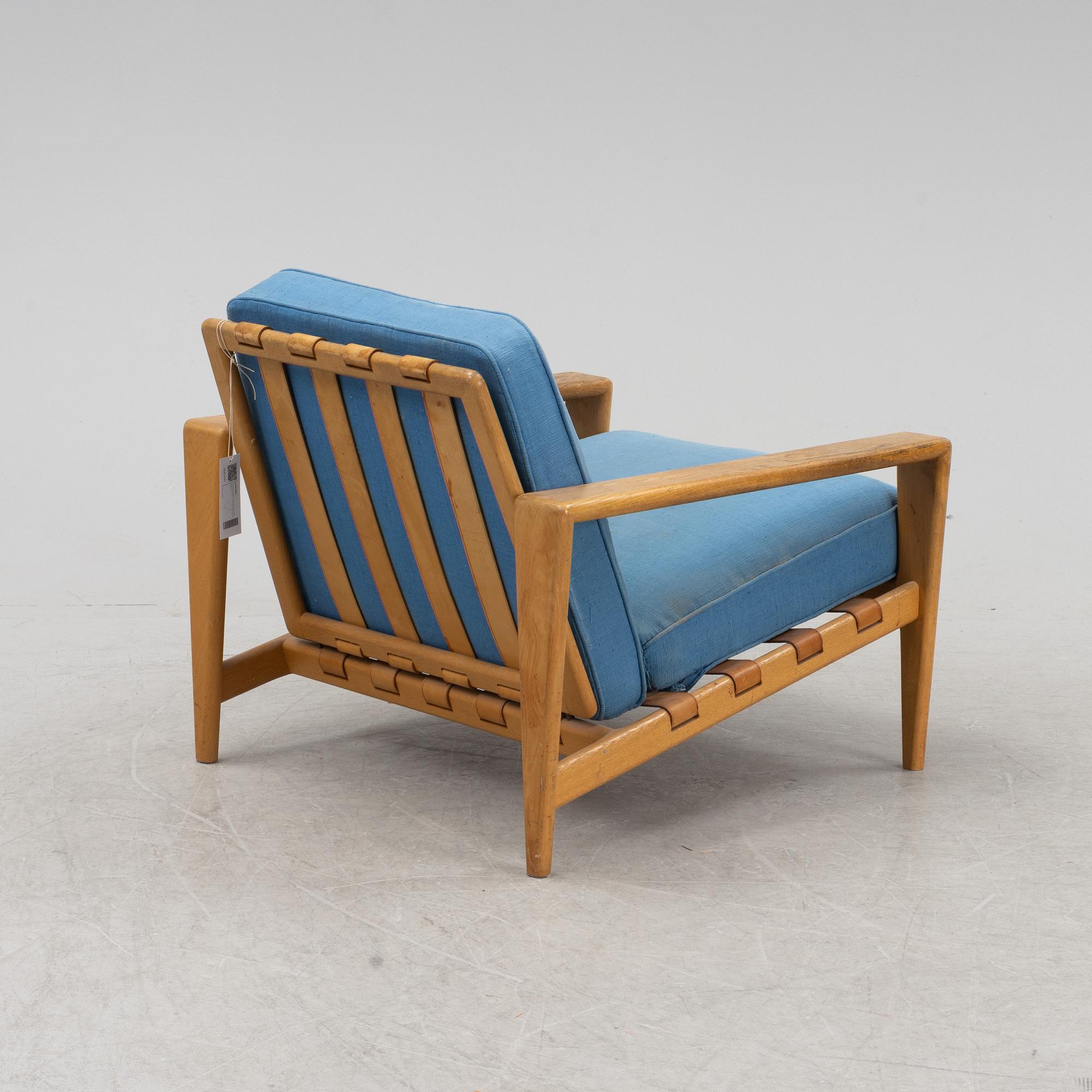 Svante Skogh, a 'Bodö' oak easy chair, AB Hjertquist & Co, Nässjö, designed in 1957.