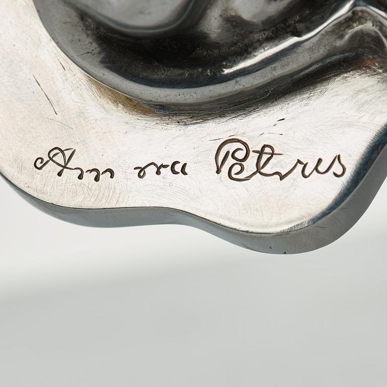Anna Petrus, a polished pewter inkstand, Herman Bergman, Stockholm 1932.