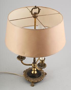 BORDSLAMPA, mässing, 1900-talets mitt.