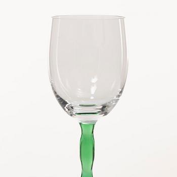 Gunnar Cyrén, vitvinsglas, 10 st, "Nobel", Orrefors.