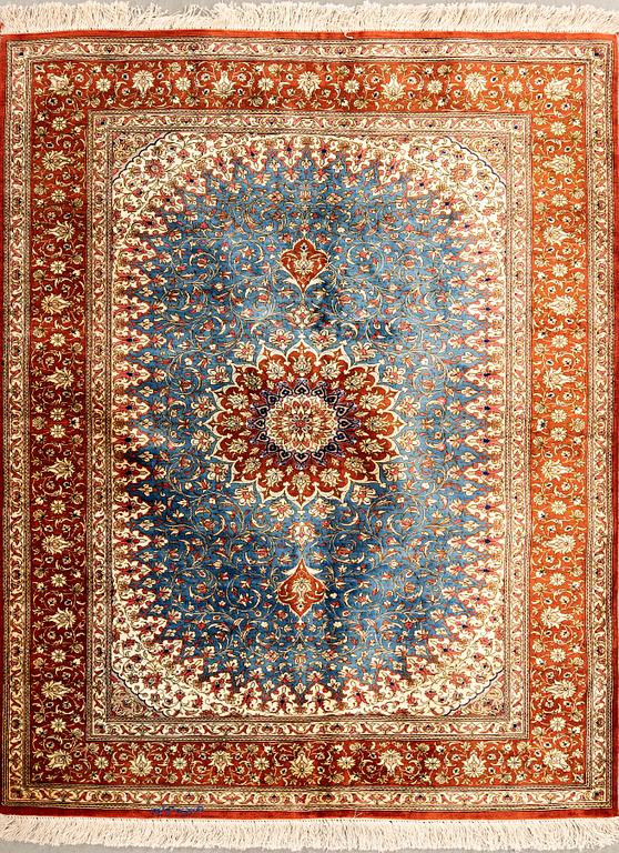 Matta Ghom silke ca 149x100 cm.