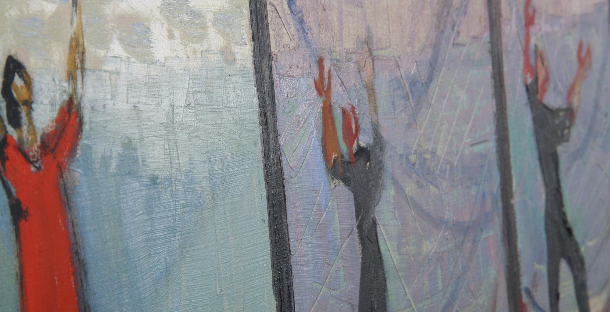 OKÄND KONSTNÄR, olja på pannå, 1900-tal.