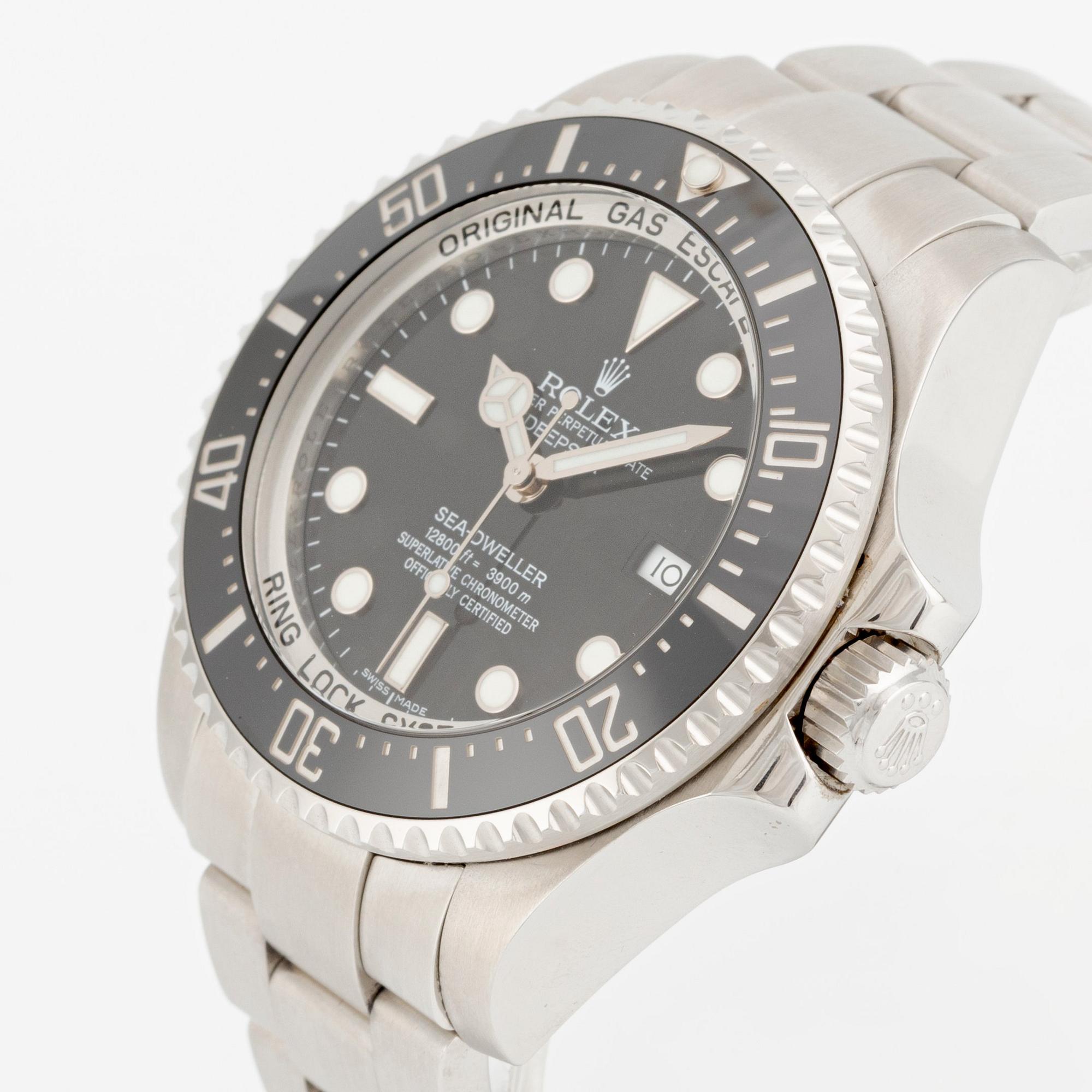 Rolex, Deepsea, Sea-Dweller, wristwatch, 44 mm.