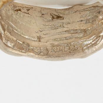 Lars Arby, six rings, silver, Gothenburg approx. 1966 and 1976.