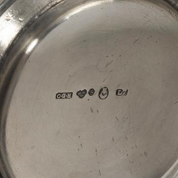 C.G. Hallberg, Coffee service, 3 pieces, silver, Stockholm 1913.