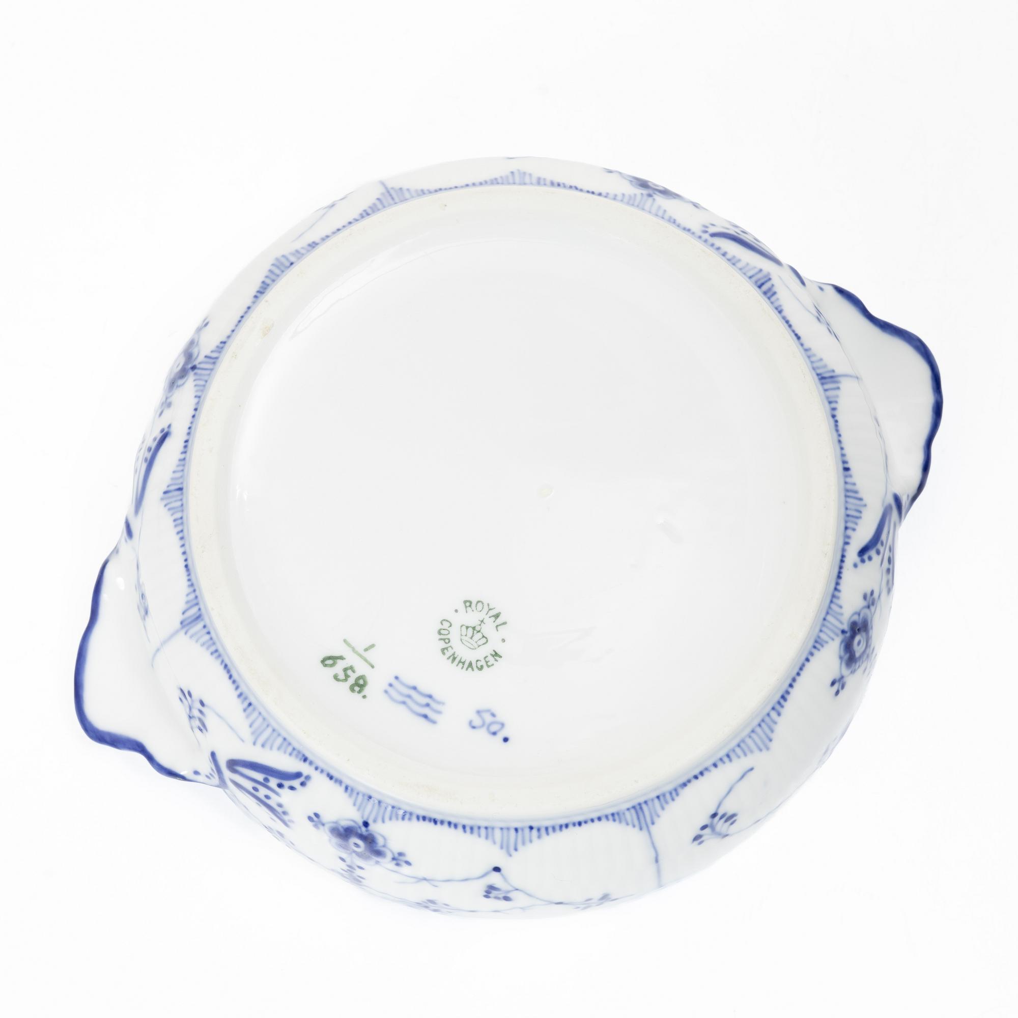 Royal Copenhagen, servisdelar, 6 st, "Musselmalet", Danmark.