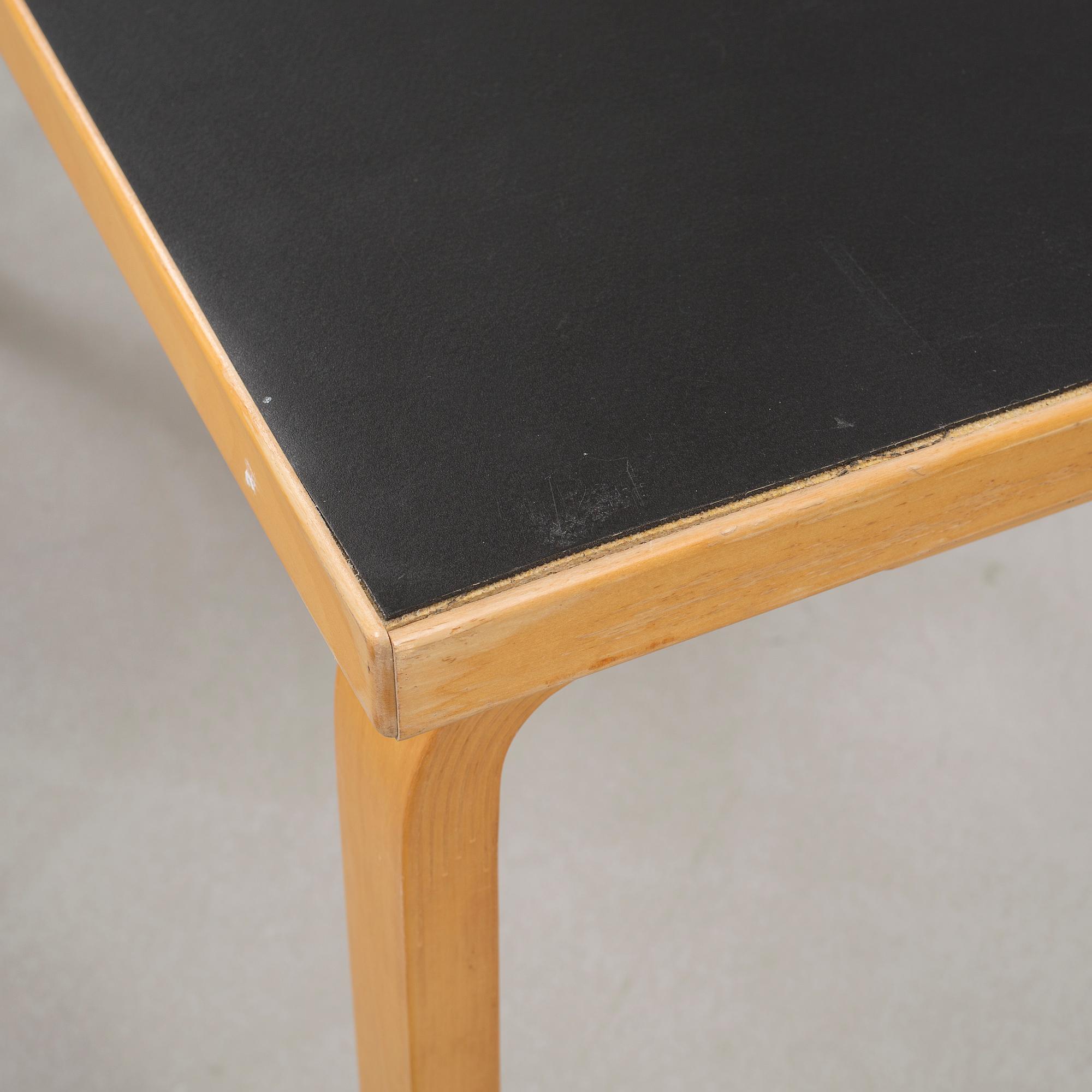 Two ALVAR AALTO tables for Artek, second half of the 20th century.