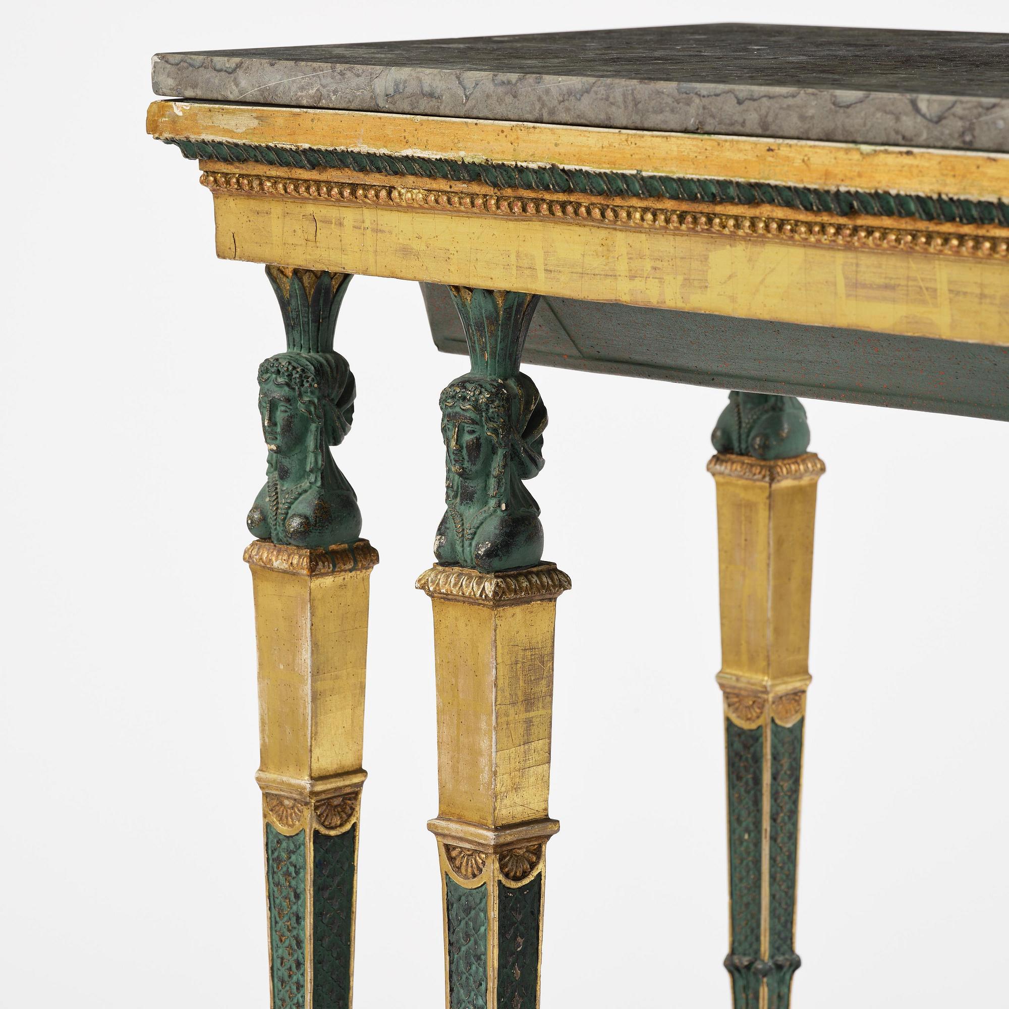 Konsolbord, Stockholmsarbete, omkring år 1800, Sengustavianskt.