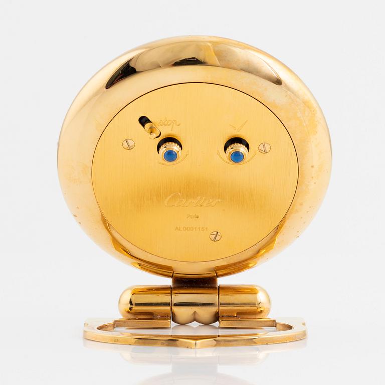 Cartier, alarm clock, 78 mm.