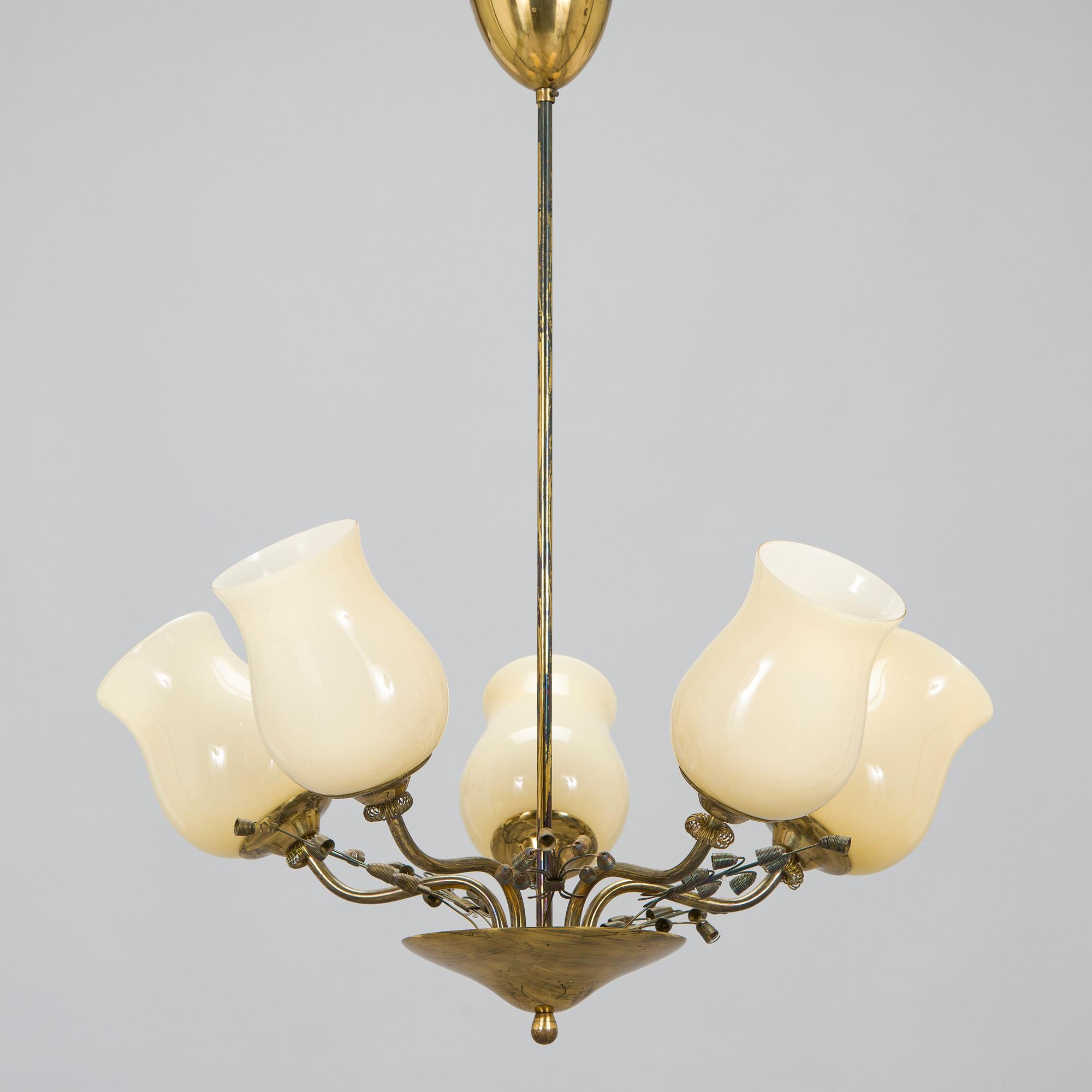 Lisa Johansson-Pape, taklampa, Stockmann, 1900-talets mitt.