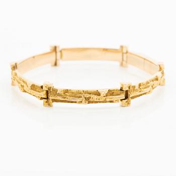Björn Weckström, Bracelet, "Tundra", 14K gold, Lapponia 1967.
