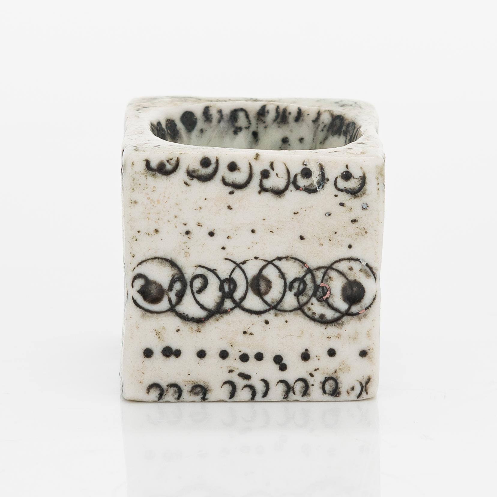 Rut Bryk, a stoneware cruet signed BRYK.