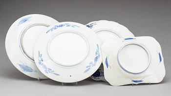 FAT, 4 st, porslin, Japan, bl.a Imari, sekelskiftet 1800/1900.