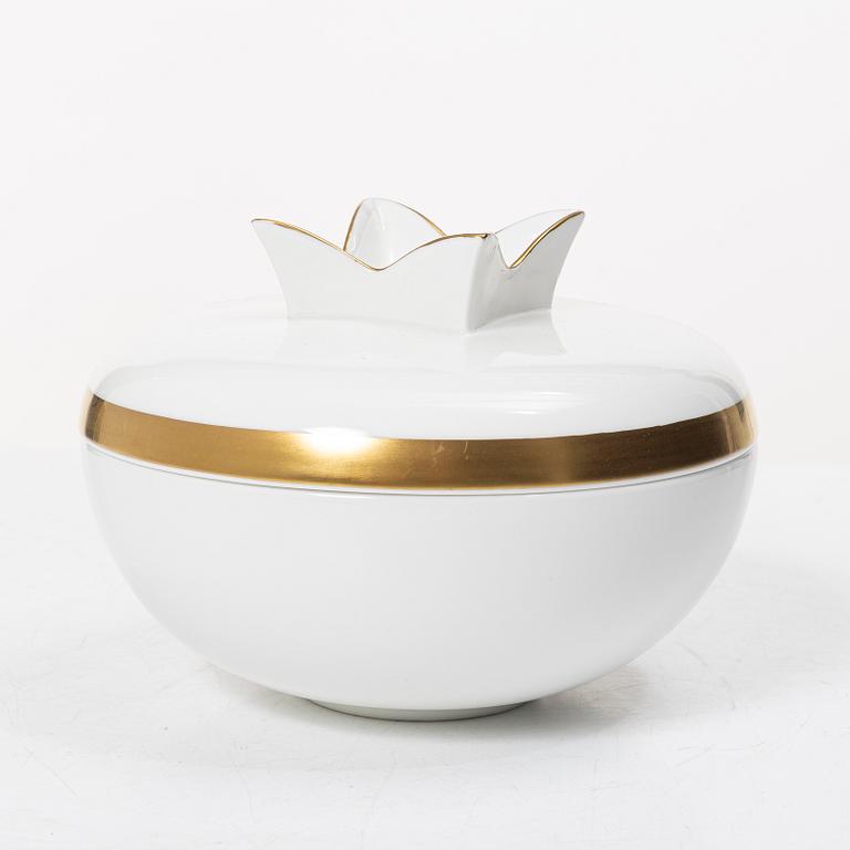 Karin Björquist, Bowls with lids, 14 pcs, porcelain, "Nobel" Rörstrand.