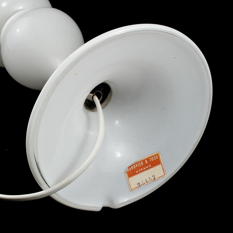 BORDSLAMPA, Murano, 1900-talets andra hälft.