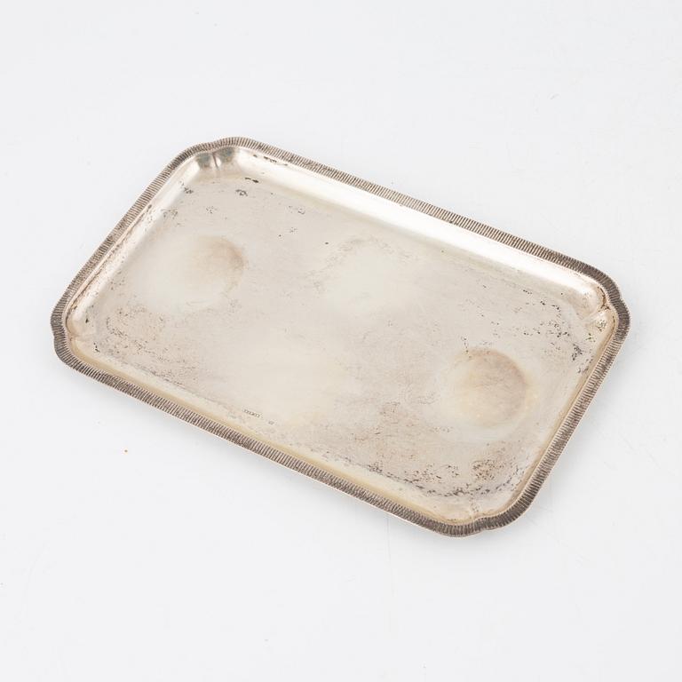 A Swedish silver five piece table centerpiece, mark of G A Dahlgren Ab, Malmö 1933-35.