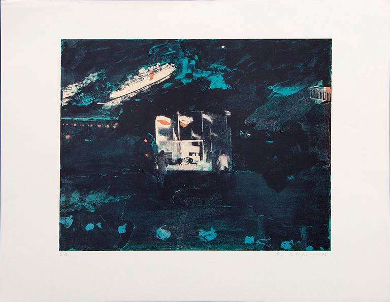 Ola Billgren, color lithograph, signed -83 EA.