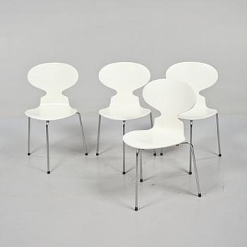 STOLAR, 4 st, "Myran", Arne Jacobsen, Fritz Hansen, 1900-talets andra hälft.