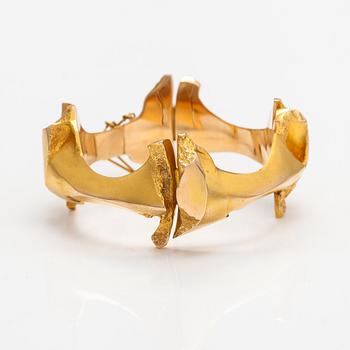 Björn Weckström, "Charisma", a 14K gold bracelet. Lapponia 1974.