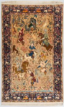 Matta, semiantik Isfahan, centrala Persien, ca 243 x 151 cm.