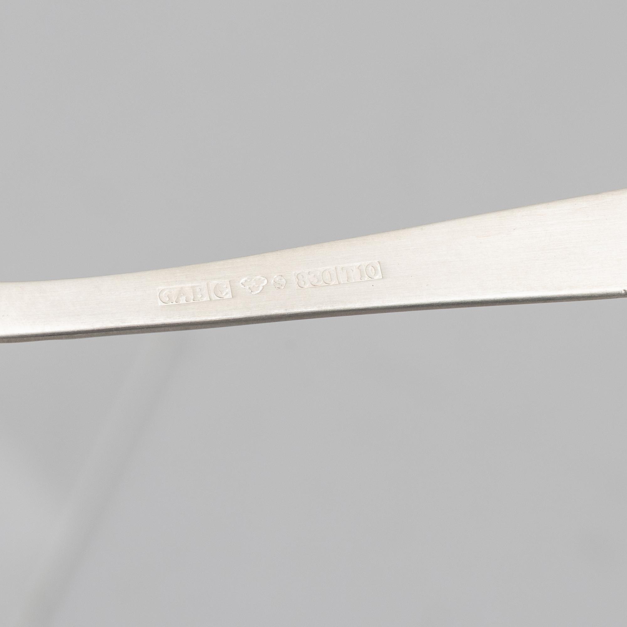 Jacob Ängman, bestickservisdelar, 13 st, modell "Rosenholm", GAB, Eskilstuna 1992-1993.