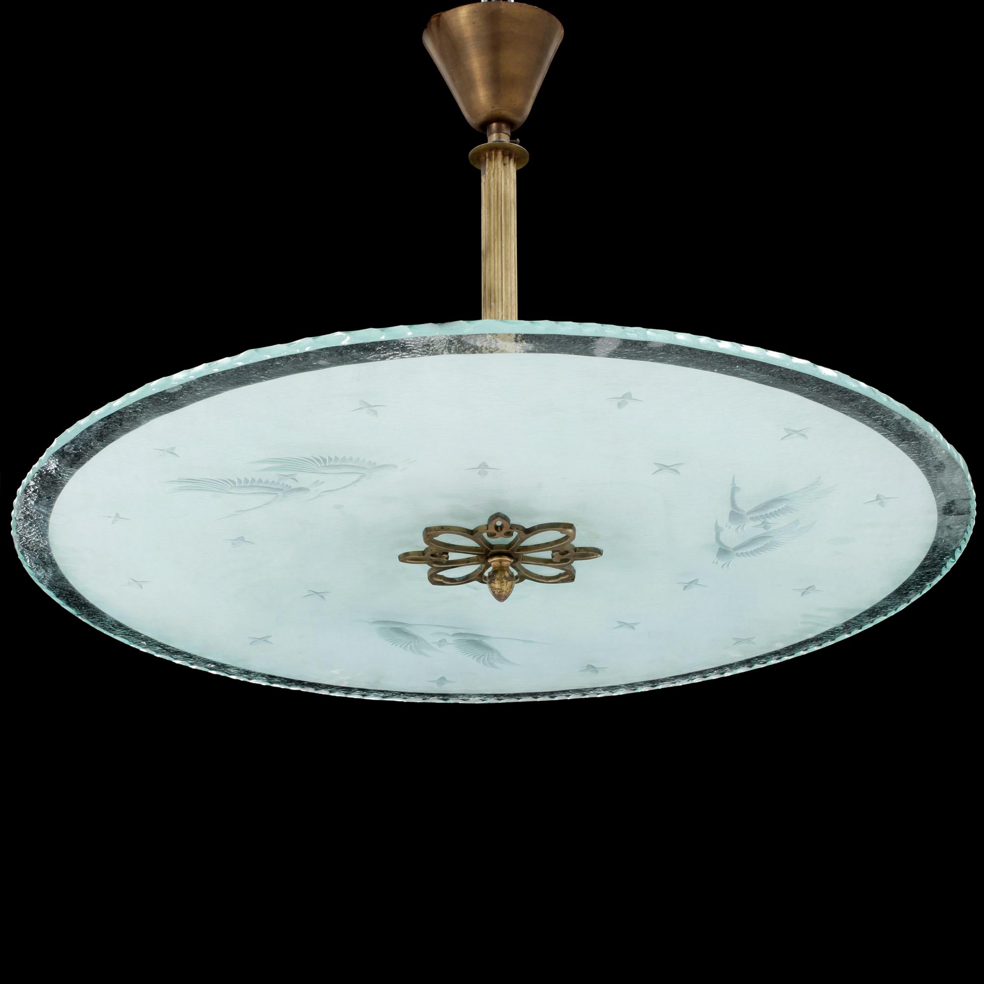 TAKPLAFOND, 1940-tal. Höjd ca 42 cm.