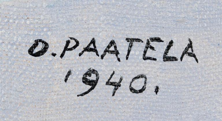 OSKARI PAATELA, olja på duk, signerad och daterad 1940.