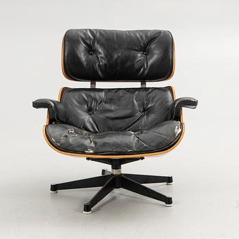 Charles & Ray Eames, fåtölj, "Lounge Chair", för Herman Miller, 1970-tal.