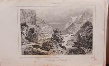 PARTI TRYCK, ca 100 delar, 1800-tal.