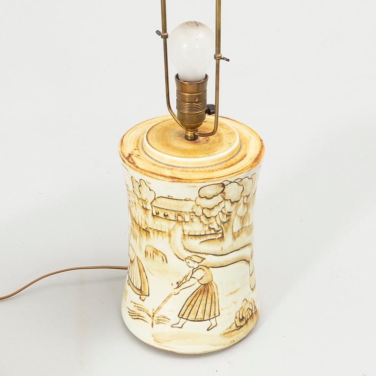 Gertrud Lönegren, Bordslampa, "L147", Rörstrand, 1930/40-tal.