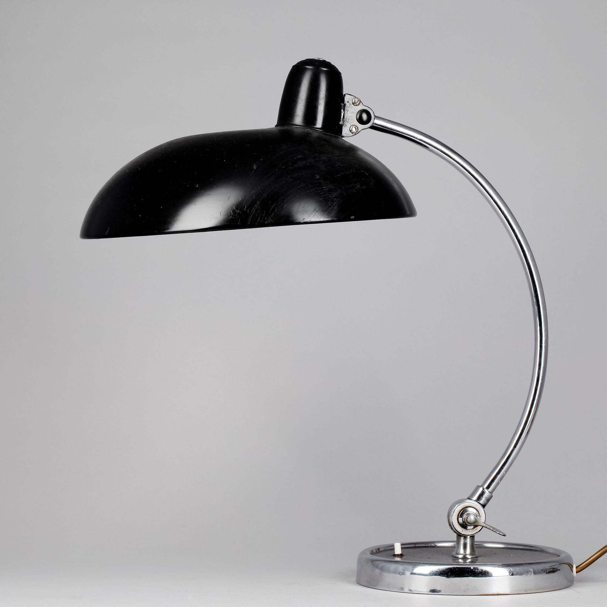 SKRIVBORDSLAMPA "6631", Christian Dell, Gebr. Kaiser & Co, Tyskland, formgiven 1936.