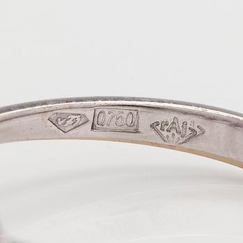 Ring, 18K vitguld med safirer.