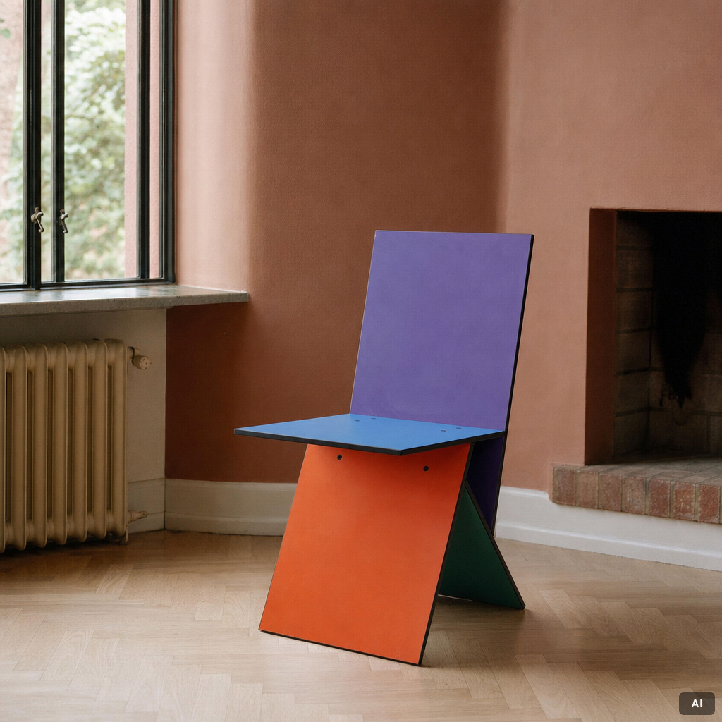 Verner Panton, A chair, "Vilbert", IKEA, 1990s.