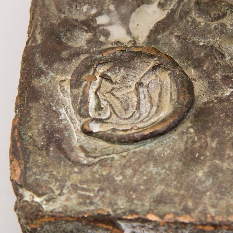 KARI JUVA, a bronze sculpture, signed and dated -88.