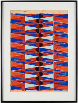 BERTIL ÖHLUND, gouache, signed and dated nov -56.