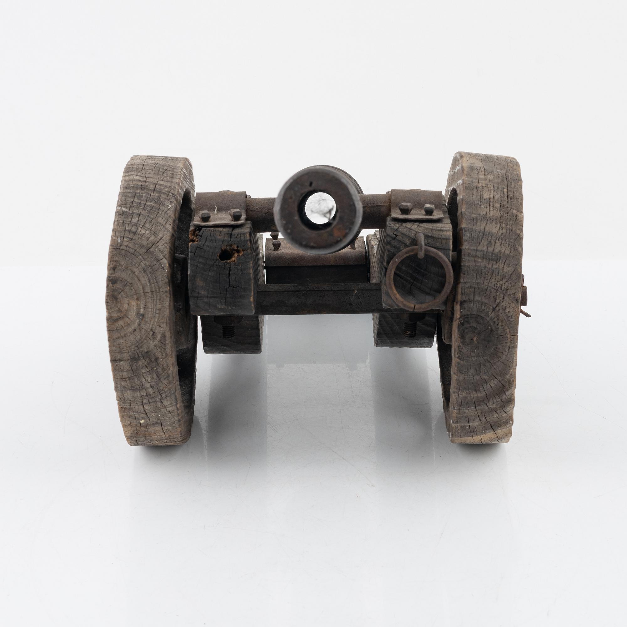 A cast iron canon, early 20th Century.