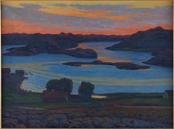 ARON GERLE, olja på duk, signerad och daterad 1910.