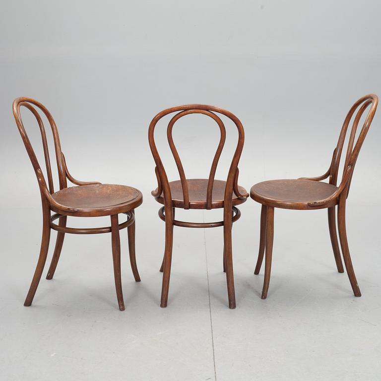 STOLAR, 3 st, Thonet, märkta, 1900-talets första hälft.