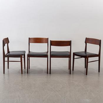 A SET OF FOUR CHAIRS FROM SCANTIK MÖBELVERK DANMARK.