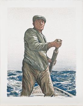 ROLAND SVENSSON, mapp med 7 litografier, "Tristan da Cunha", sign o numr CXI/CCC.