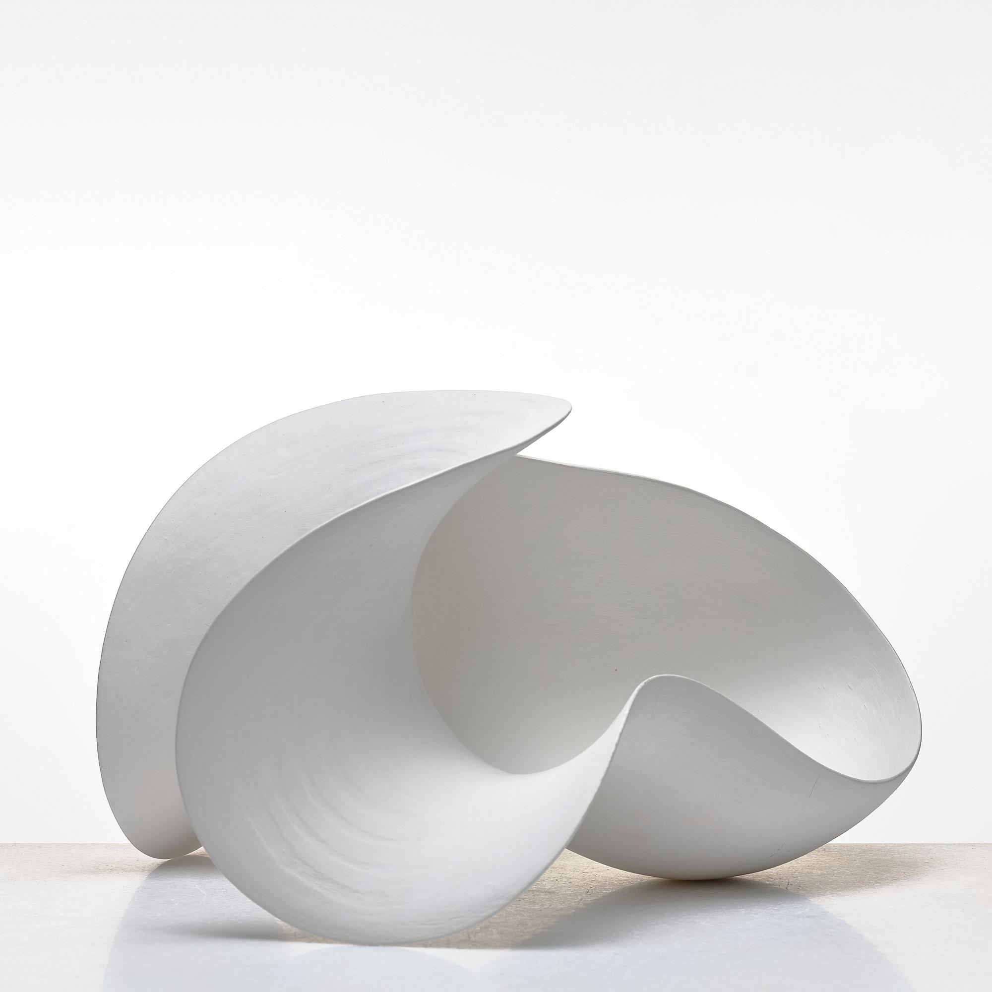 Eva Hild, a white stoneware sculpture "Skärva", Sweden 2006.