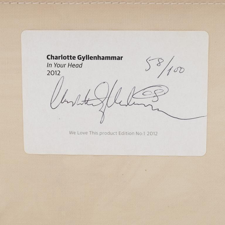 Charlotte Gyllenhammar, multipel signerad och numrerad 58/100, 2012.