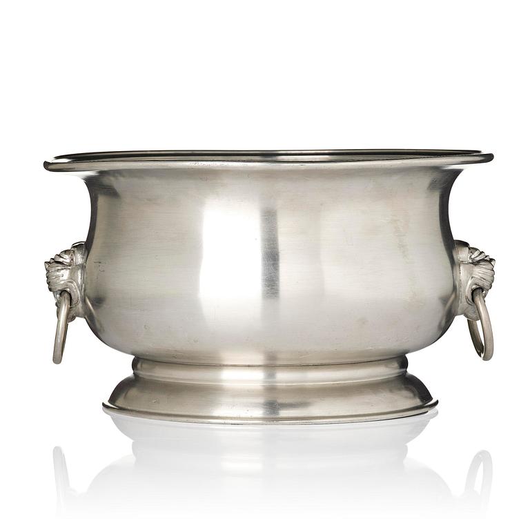 Estrid Ericson, & Anna Petrus, a pewter bowl/wine cooler model "A 531", Firma Svenskt Tenn, Stockholm, 1928.